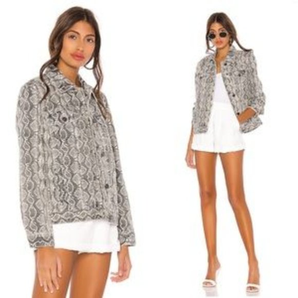 New BLANK NYC 'Snake Along' Soft Denim Jacket - Picture 1 of 12